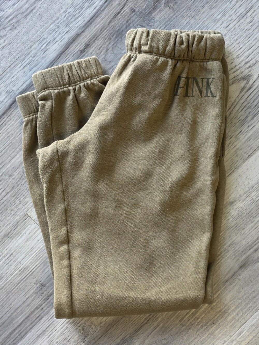 Victoria’s Secret PINK Joggers Womens XS Olive Green Sweatpants Lounge Pants